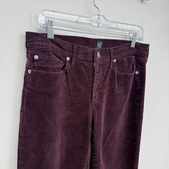 Gap Purple Corduroy Cotton Bootcut Pants Size 28R Y2k Style - Picture 4 of 9